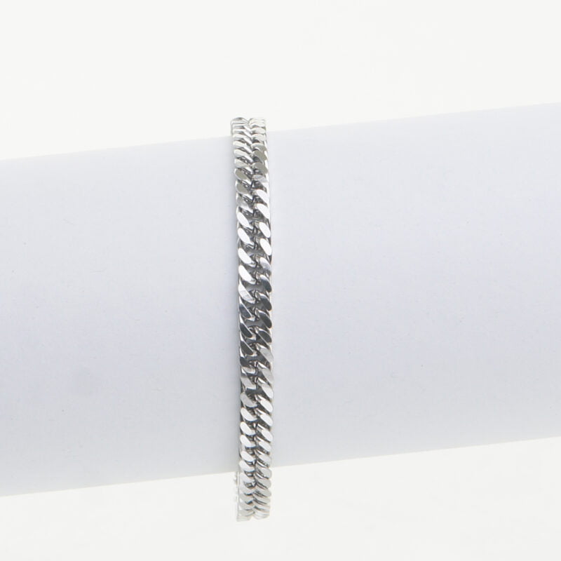 Pansarlänkskedja armband 21cm, rostfritt stål, 6mm, smycke från Jevelia