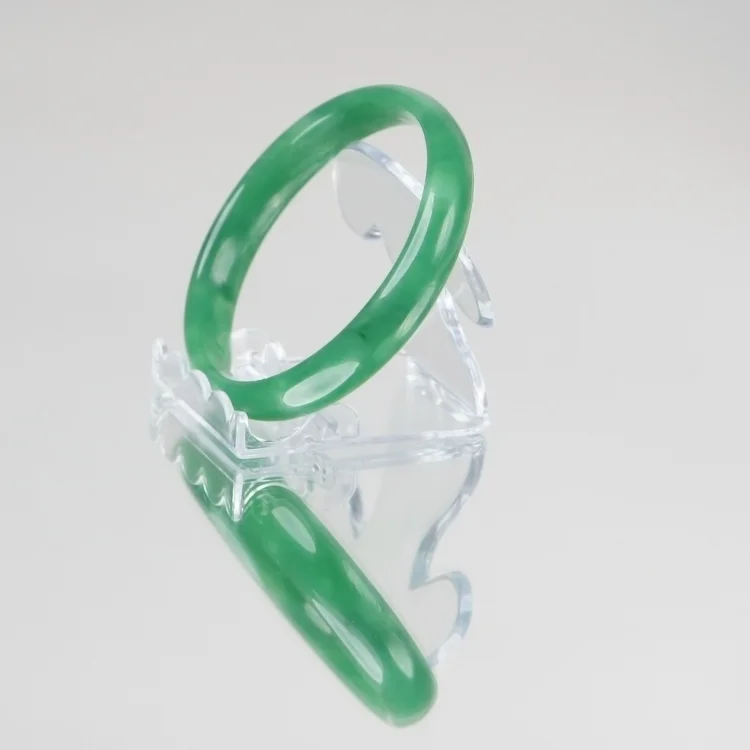 Stel armring, ädelstensarmband med den klassiskt eleganta jadegröna färgen - Bild 2