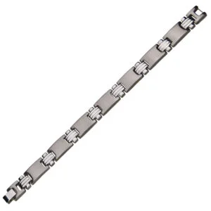 Armband i rostfritt stål. Kollektion Steelstyle 2023 Nr 8. Längd 21,5cm bredd 13mm. - Bild 2