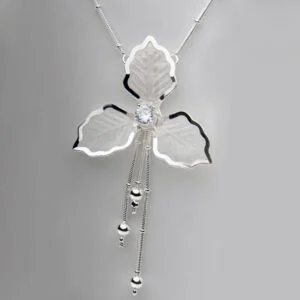 Halskedja Silverblomma diamondstyle - Bild 2